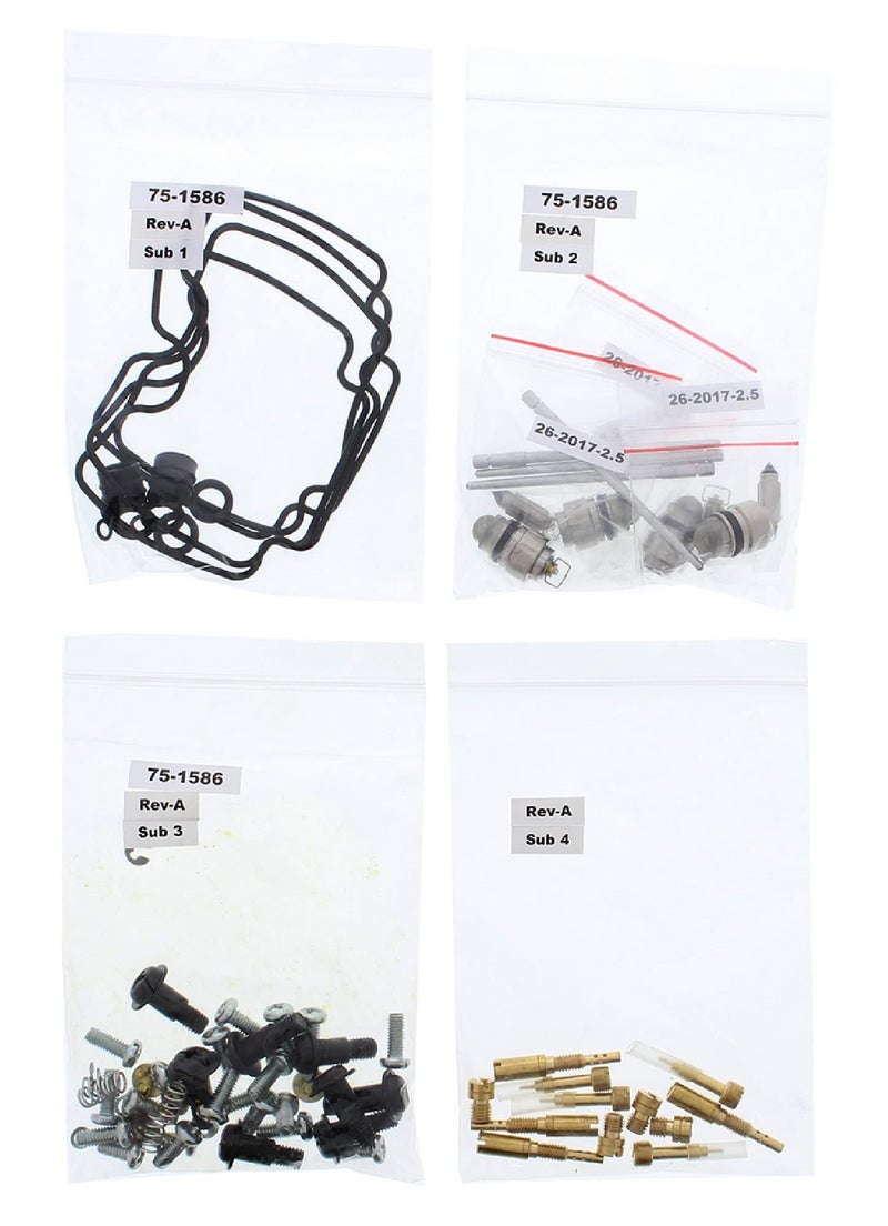 All Balls Racing 26-1694 Carburetor Rebuild Kit Compatible with/Replacement For Suzuki GSX 600 F Katana 1998-2006 - Image 1